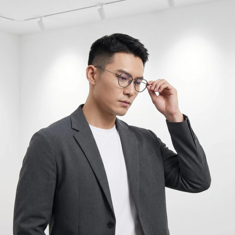 纯钛男女全框-灰色-设计师款