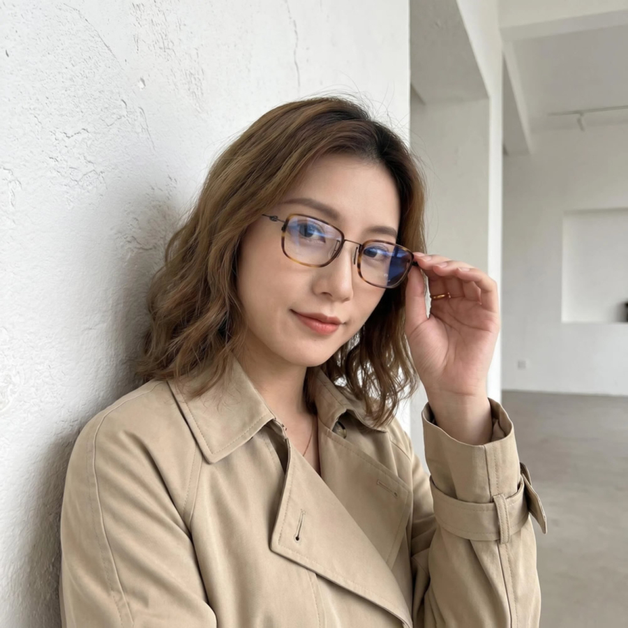 纯钛女全框-复古-设计师款