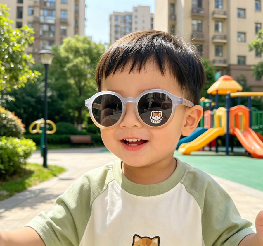 6-10岁儿童男女-硅胶材质-高清偏光防紫外线墨镜